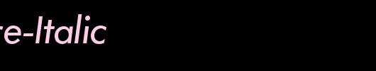 QTFuture-Italic_英文字体