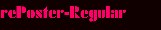 QTFuturePoster-Regular_英文字体