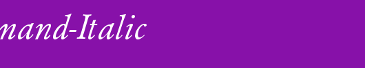 QTGaromand-Italic_英文字体