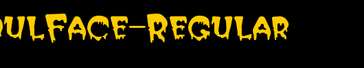 QTGhoulFace-Regular_英文字体