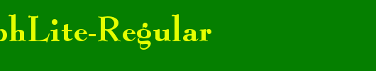 QTGraphLite-Regular_英文字体