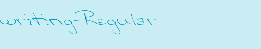 QTHandwriting-Regular_英文字体