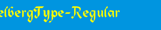 QTHeidelbergType-Regular_英文字体