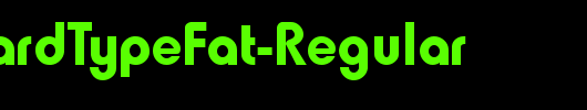 QTHowardTypeFat-Regular_英文字体