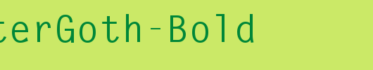 QTLetterGoth-Bold_英文字体