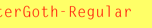 QTLetterGoth-Regular_英文字体
