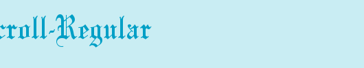 QTLinoscroll-Regular_英文字体
