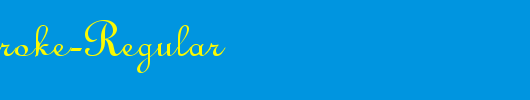 QTLinostroke-Regular_英文字体