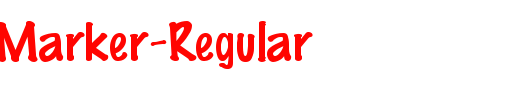 QTMagicMarker-Regular_英文字体
