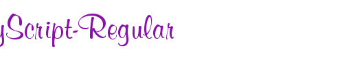 QTMerryScript-Regular_英文字体