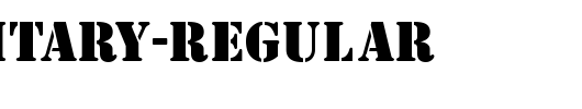 QTMilitary-Regular_英文字体