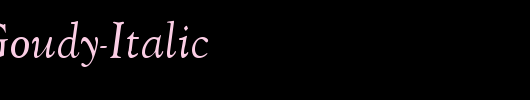 QTOldGoudy-Italic_英文字体
