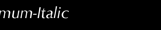 QTOptimum-Italic_英文字体