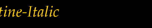 QTPalatine-Italic_英文字体