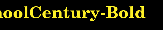 QTSchoolCentury-Bold_英文字体