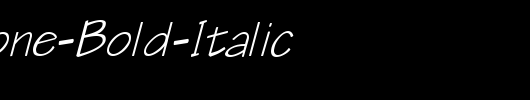QTTechtone-Bold-Italic_英文字体