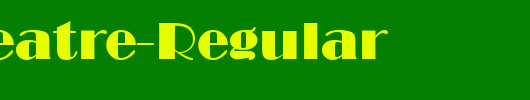 QTTheatre-Regular_英文字体