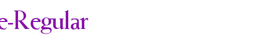 QTWeise-Regular_英文字体