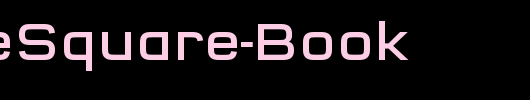 QTypeSquare-Book_英文字体