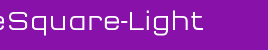 QTypeSquare-Light_英文字体