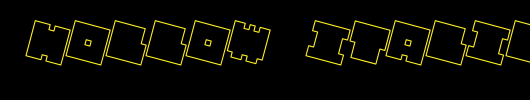 QUBE-HOLLOW-ITALIC_英文字体