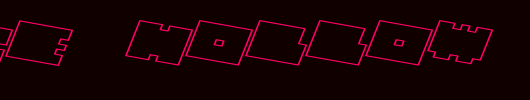 QUBE-HOLLOW-WIDE-ITALIC_英文字体