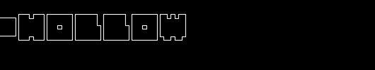 QUBE-HOLLOW_英文字体