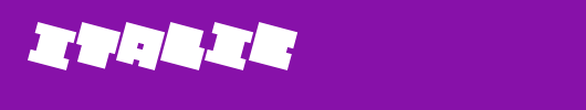 QUBE-ITALIC_英文字体