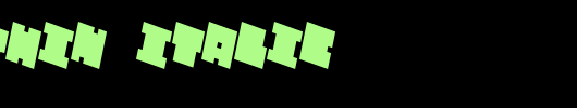 QUBE-THIN-ITALIC_英文字体