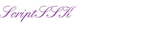 QuadrilleScriptSSK_英文字体