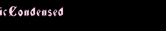 QuaelGothicCondensed_英文字体