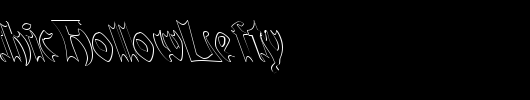 QuaelGothicHollowLefty_英文字体