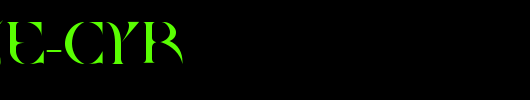 Quake-Cyr_英文字体