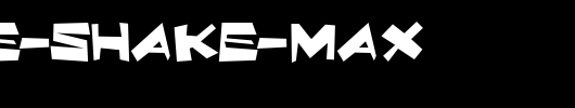 Quake-Shake-Max_英文字体