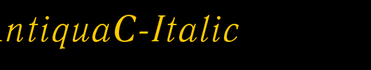 QuantAntiquaC-Italic_英文字体