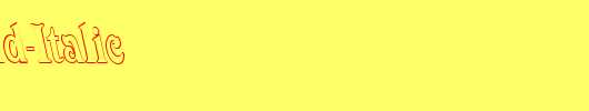 Quardi-Bold-Italic_英文字体