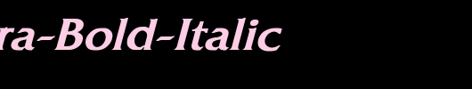 Quartera-Bold-Italic_英文字体
