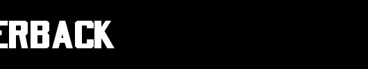 Quarterback_英文字体