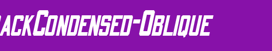 QuarterbackCondensed-Oblique_英文字体