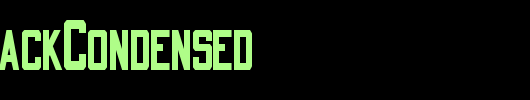 QuarterbackCondensed_英文字体