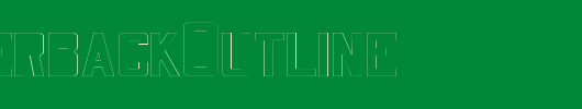 QuarterbackOutline_英文字体
