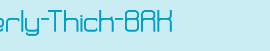 Quarterly-Thick-BRK_英文字体