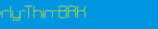Quarterly-Thin-BRK_英文字体