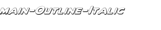 Quartermain-Outline-Italic_英文字体