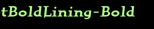 QuartetBoldLining-Bold_英文字体
