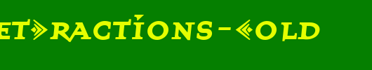 QuartetFractions-Bold_英文字体