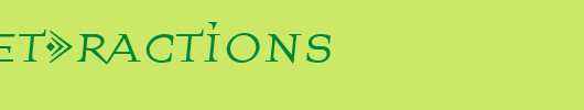 QuartetFractions_英文字体