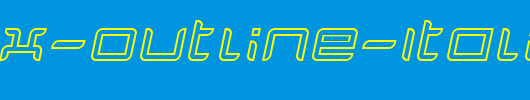 Quarx-Outline-Italic_英文字体