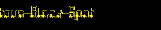 Quasidipitous-Black-Spot_英文字体
