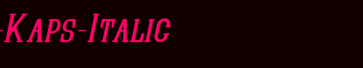 Quastic-Kaps-Italic_英文字体